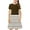 Brown, variant on JoyHoop Girls Dresses Kids Toddler Casual Short Sleeve Midi Dress