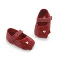 thumbnail image 6 of Yoyauz Baby Girl Mary Jane Shoes Anti Slip Rubber Sole Ballet Slippers Princess Dress Wedding Shoes Newborn Kids Shoes Toddler Shoes（0-12 Month）, 6 of 10