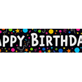 thumbnail image 4 of Black Background Happy Birthday Banner with Colorful Party Elements Backdrop Party Supplies for Birthday Party Decorations Photography Props Birthday Decoration, 4 of 8