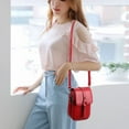 thumbnail image 4 of Laklulu Bolso bandolera pequeño de cuero para teléfono para mujer, bolso de hombro para teléfono móvil, tarjetero, teléfono móvil de hasta 6,5 pulgadas, tamaño de bolsa 20*13*6cm, 4 of 5