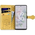 thumbnail image 4 of for Google Pixel 6A Wallet Case, Cat Dog Cartoon Cute Style with ID Card Holder PU Leather Flip Phone Cover Case for Google Pixel 6A MG Yellow, 4 of 14