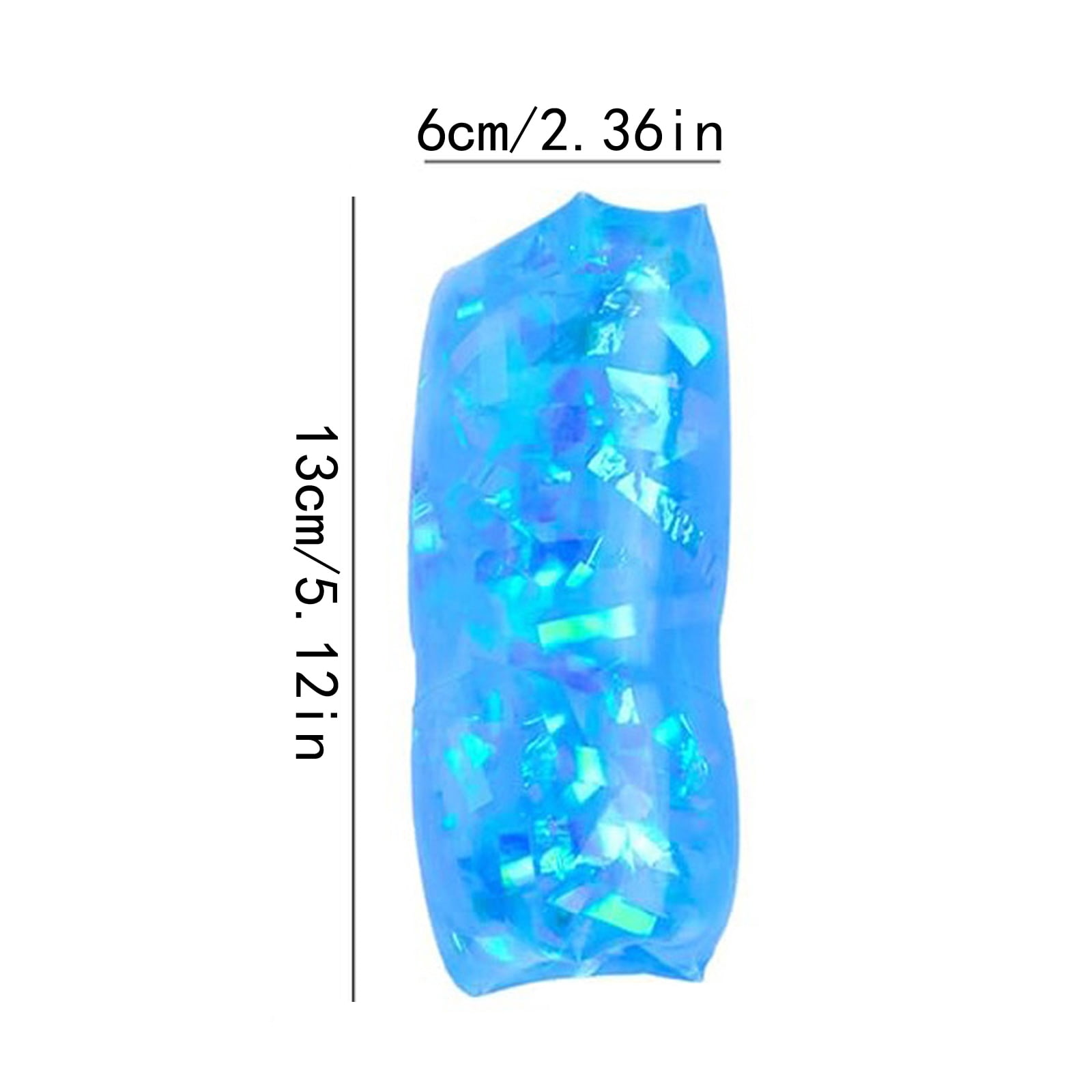Liquid Squeeze Stress Relief Toys Column Super Slippery- Crystal Clear Marble Water Squishy Fidget Set, Soft Gel Hand Therapy Squeeze Balls for Anxiety Relief
