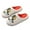 White, variant on XIMIN Women Cute Animal Slippers Non Slip Slides Funny Cartoon Embroidered Fuzzy Plush House Slippers Memory Foam Flat Warm Winter Home Shoes