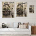 thumbnail image 4 of Designart "Montmartre s Mystical Charm in Paris" City Paris Print on Natural Pine Wood, 4 of 5