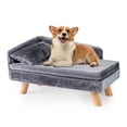thumbnail image 2 of PETSJOY Elevated Pet Bed for Medium & Small Dogs Puppies Cats Kittens Dog Sofa Bed with Removable Cozy Padded Pad & Pillow, 2 of 10