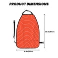 thumbnail image 2 of Pofeuu Salmon Fish Meat Print 2 Pack PU Leather Kick Mat Back Seat Protector, Universal Car Seat Back Organizer, Waterproof Backseat Protector For Most Car, 2 of 8