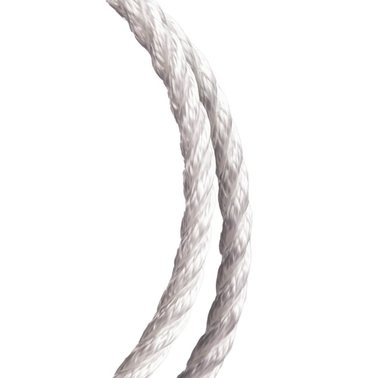Hyper Tough Nylon Blend Twisted Rope - White - 3/8 x 50' - Each