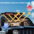 thumbnail image 5 of POLERO American Flag Deer Windshield Sun Shade for Car Off-road Vehicle (52.95x16.14 Inches), Sun Shade Windshield, Shades for Front Windows, Protector Blocks UV, Fashion Car Decor, 5 of 7