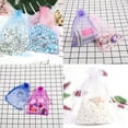 thumbnail image 6 of Norbi 50Pcs 2.8"x3.6"(7x9cm) Sheer Drawstring Organza Jewelry Pouches Wedding Party Christmas Favor Gift Bags, 6 of 8