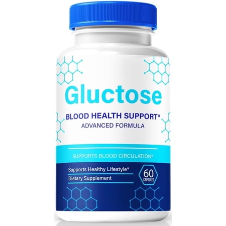 Gluctose Capsules, Original Gluc Tose Formula - Naturally Supports Healthy Circulation, Stable Levels and Energizes the Body, Official Review (60 Capsules)