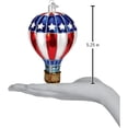 thumbnail image 2 of Old World Christmas Blown Glass Ornament for Christmas Tree, Patriotic Hot Air Balloon, 2 of 3