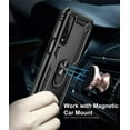 thumbnail image 2 of MYKOMI for LG Stylo 7 5G Case and HD Screen Protectors, Military-Grade Metal Ring Kickstand 15ft Drop Tested Shockproof Cover Case Compatible with LG Stylo 7 5G, 2 of 7