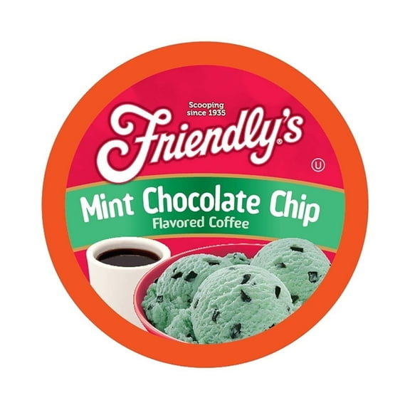 Friendly's, Mint Chocolate Chip Coffee, 40 Count Kcups