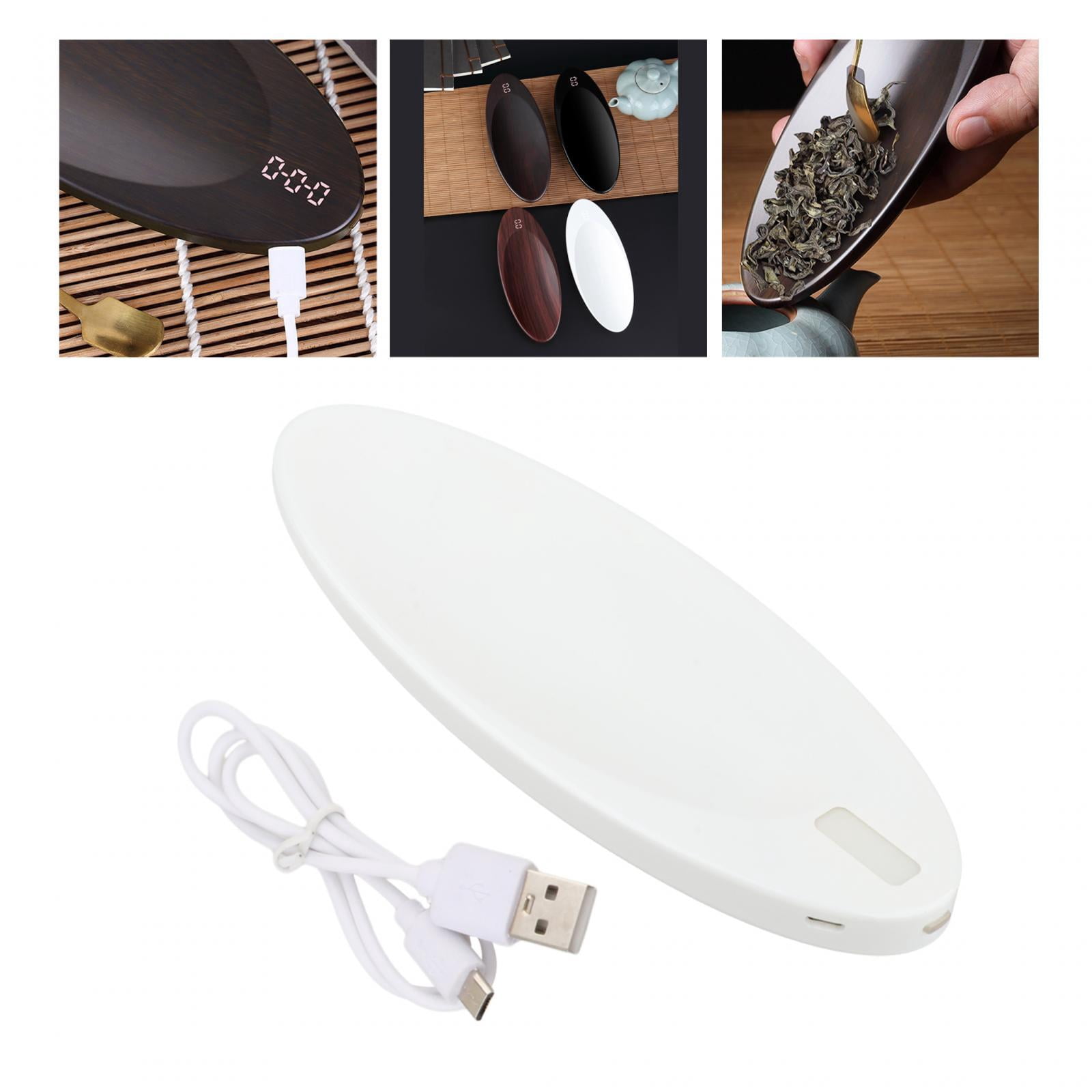 TISHITA Pocket Mini Scale Loose Leaf Tea Scale Modern Design Portable Multifunction Gram Scale Jewelry Scale Food Scale Digital Scale white