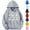 Gray, variant on Spazoro Toddler Girls Loose Sweatshirts Hoodie, Comfy Graphic Casual Warm Long Sleeve Soft Pullover for Kids Girls Boys Gray Size 4 T