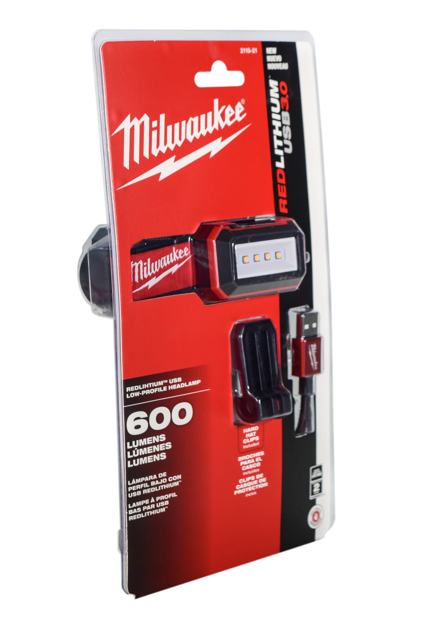 Milwaukee 2115-21 USB Rechargeable Low-Profile Headlamp