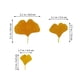 thumbnail image 2 of 108 hojas de ginkgo artificiales, simulación de hojas de ginkgo, adorno de hojas artificiales, 2 of 7