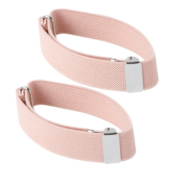 MUSEYA 1 Pair Circular Elastic Sleeve Holders for Men Casual Wear Arm Accessories in Pink