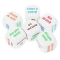 thumbnail image 2 of Shisuyan 6pcs Drinking Dice For Parties Unique Acrylic Game Dice For Bar And KTV Enhance Party Atmosphere Easy To Learn Fun Friends Game, 2 of 8