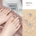 thumbnail image 1 of Fiudx Uñas con Brillantina, Parches para Uñas Postizas de Aplicación Rápida, Tabletas de Manicura de Larga Duración, Diseño de Uñas Fácil de Retirar, Uso Corto Plazo, Hipoalergénico, Tendencia de Mod, 1 of 2