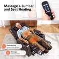 thumbnail image 3 of MCombo Oversized Triple Motor Power Lift Recliner with Adjustable Headrest for Big Tall Elderly, Faux Leather(Dark Brown, Large-Wide), 3 of 9