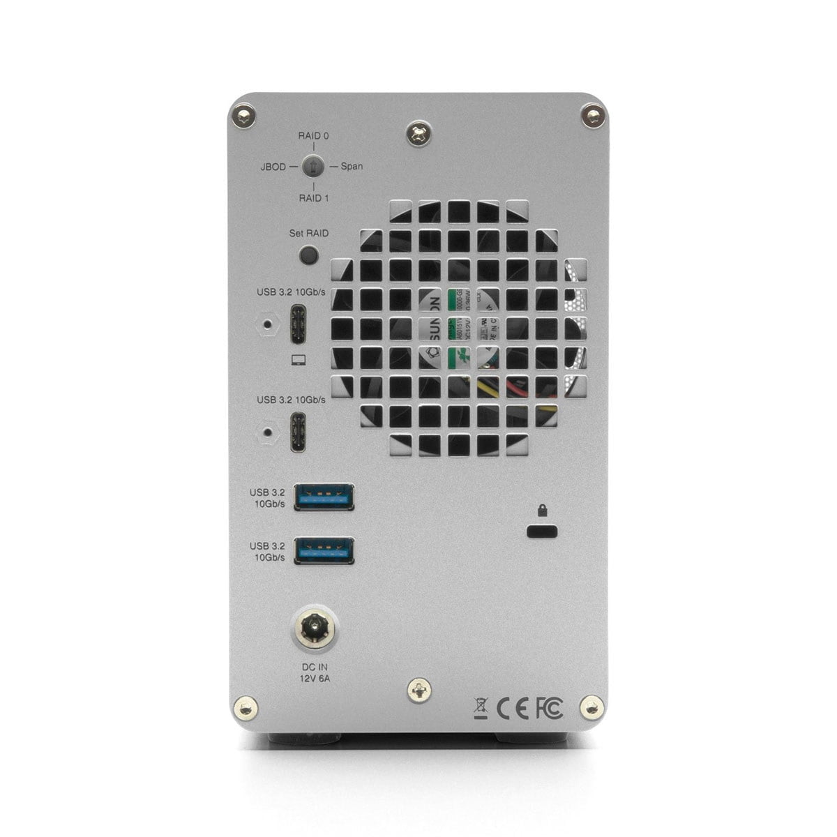 OWC OWCMEDCH7T12 12TB Mercury Elite Pro Dual USB-C & Thunderbolt 3 External Raid Storage Enclosure with 3Port Hub for Mac & PC