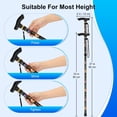 thumbnail image 3 of SupreGear Folding Cane, 5-Level Adjustable, Lightweight Collapsible Walking Stick for Men and Women, 3 of 8