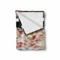 thumbnail image 2 of Cars Soft Flannel Fleece Blanket, Sports Theme Red Race Car Side View on a Track Leading the Pack with Motion Blur, Cozy Plush for Indoor and Outdoor Use, 50" x 70", Grey Red Black, by Ambesonne, 2 of 6