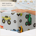 thumbnail image 6 of CGK Linens Soft & Vibrant Kids Sheet Set - Queen Size, Monster Trucks, 6 of 6