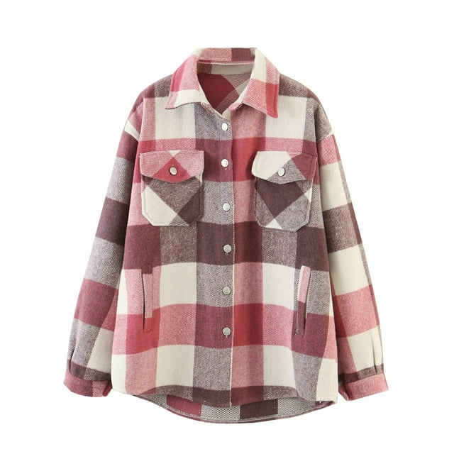 Diconna Chemise à Carreaux Décontractée pour Femmes à Manches Longues