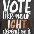 thumbnail image 3 of CafePress - VOTE Like Your Rights Depend On It T Shirt - Men's Classic Graphic Cotton T-Shirt, 3 of 4
