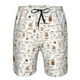 thumbnail image 3 of Fotbe Coffee Trajes de Baño Estampados para Hombre, Shorts de Verano de Secado Rápido, Ropa de Playa, Bañadores-Small, 3 of 6