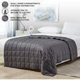 thumbnail image 5 of YnM Original Cotton 36 x 48 In 5 Lb Glass Bead Kids Weighted Blanket, Dark Gray, 5 of 9