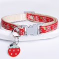 thumbnail image 4 of SUTENGDA [Collier Coloré pour Animal de Compagnie] Collier pour Animal de Compagnie Durable en Polyester Ajustable / TP Motifs Géométriques Colorés et Breloque Cœur Boucle de Sécurité 7.67-12.6 Pouces - Idéal pour Chats et Chiens, 4 of 6