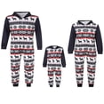 thumbnail image 1 of Ensemble de Pyjamas de Noël Assortis pour la Famille Flocon de Neige une-Pièce à Capuche à Fermeture Éclair pour Hommes Femmes Enfants, 1 of 6