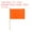 Orange, variant on Uxcell 8x5 Inch Mini Plain Flags, Solid Blank Flags Small Hand Held Graffiti Flag for DIY Party, White 12 Pack