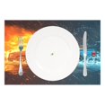 thumbnail image 2 of Ryvnso 1 Piece Placemats Truck Ice and Fire Dining Mats Heat-Resistant Non-Slip Washable Table Mat, 2 of 8