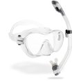 thumbnail image 2 of Kit de máscara y snorkel Cressi F1 Supernova transparente plateado, 2 of 9