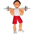 thumbnail image 1 of Ornament Central Weightlifter, Male, 1 of 2