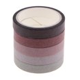 thumbnail image 2 of Abbracc 5 Pcs Decorative Washi Masking Tape Adhesive Paper Stickers For Hand, 2 of 9