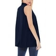 thumbnail image 3 of Women's Sleeveless Long Body Open Draped Front Solid Cardigan Vest S-3XL, 3 of 4