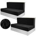 thumbnail image 1 of 2 Pcs RV Dinette Cushion Covers, Elastic RV Camper Bench & Backrest Cushion Covers, Stretchy Camper Loveseat Sofa Protectors, Universal Fit & Machine Washable, 1 of 8