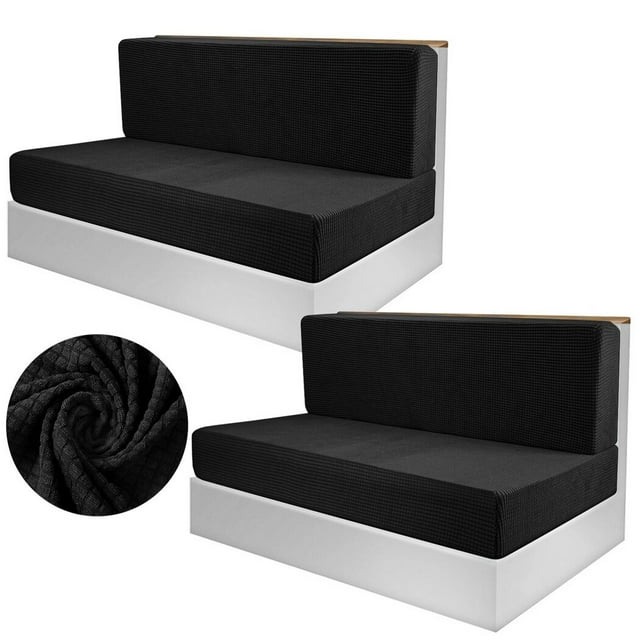 2 Pcs Housses de Coussins pour Dinette de VR, Housses Élastiques pour Coussins de Banc de VR et de Dossier, Protège-Canapé Extensibles pour Causeuse de VR, Ajustement Universel et Lavable à la Machine