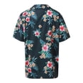 thumbnail image 5 of Women's Dressy Business Shirts Short Sleeve Collared Floral Print Casual Fashion Spring Tops Work Button Down Blouses, 5 of 6