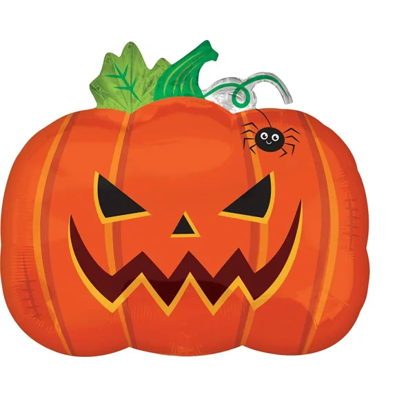 Frightful Pumpkin Halloween 18 inch Foil Mylar Balloon [39989] [39989]