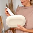 thumbnail image 4 of HomelyJoy Elegant White Silicone Makeup Bag, Premium Water Resistant Travel Toiletry Zipper Pouch, Portable Large Capacity Cosmetic Storage Organizer, 7.48x4.72 In, 4 of 5