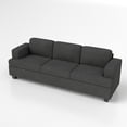 thumbnail image 5 of YOUDENOVA 89" 3 Seater Sofa Couch, Oversizde Cloud Couch with Deep Seats, Corduroy Sleeper Lounge Sofa Couches for Living Room Apartment Office, Black Couch, 5 of 9