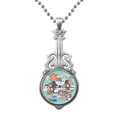 thumbnail image 1 of Hong Kong Sightseeing Famous China Pendant Jewelry Music Guitar Torque Hangtag, 1 of 3