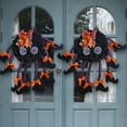 thumbnail image 3 of SSBSM Halloween Spider Door Hanging Decoration with Bowknots Soft Cloth Cartoon Multi-legs Spider Wall Decor Wreath Party Supplies, 3 of 7
