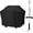 58"-Grill Cover Set, variant on Offset Cover - 60 Inch Charcoal Grill Cover, Outdoor Heavy Duty BBQ Cover, Resistant Smokestack Barbecue Cover for Brinkmann Char-Broil Weber Nexgrill, Black.